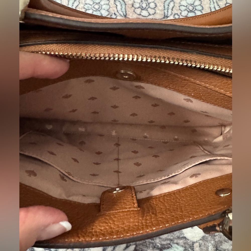Kate Spade Leila Medium Triple Compartment Satchel in Warm Gingerbread - Picture 8 of 16